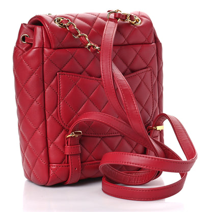 Chanel Calfskin Quilted Mini Urban Spirit Backpack Red 3 of 9