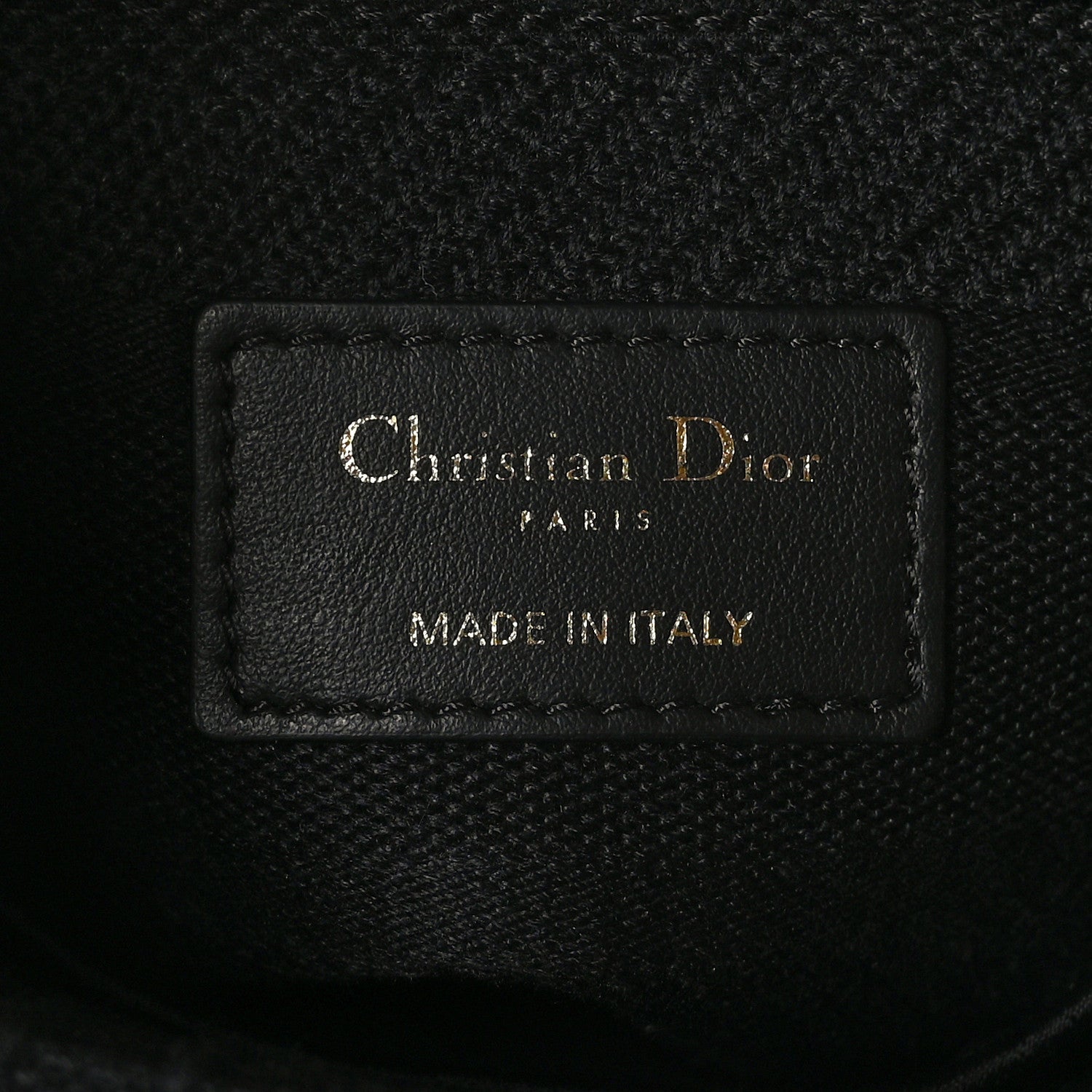 Christian Dior Canvas Embroidered Cannage Medium Lady D-Lite Black 6 of 8