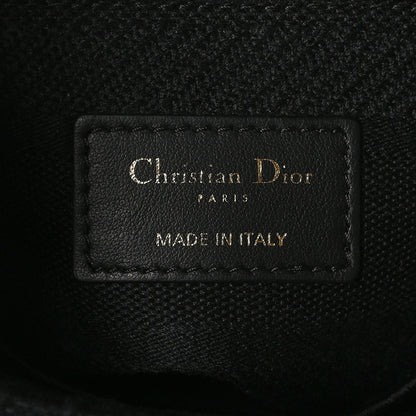 Christian Dior Canvas Embroidered Cannage Medium Lady D-Lite Black 6 of 8