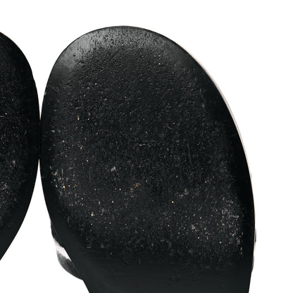 Chanel Lambskin Embroidered CC Mule Sandal 39 Black White 11 of 14