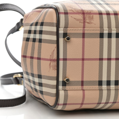 Burberry Haymarket Check Small Canterbury Tote Chocolate 10 of 11