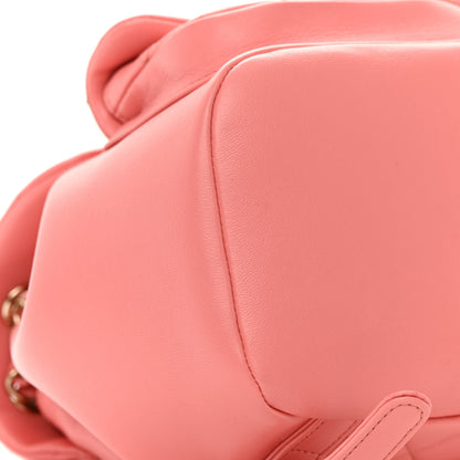 Chanel Lambskin Quilted Small Duma Drawstring Backpack Pink 9 of 11