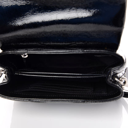Saint Laurent Patent Y Quilted Monogram Toy Loulou Crossbody Bag Black 5 of 9