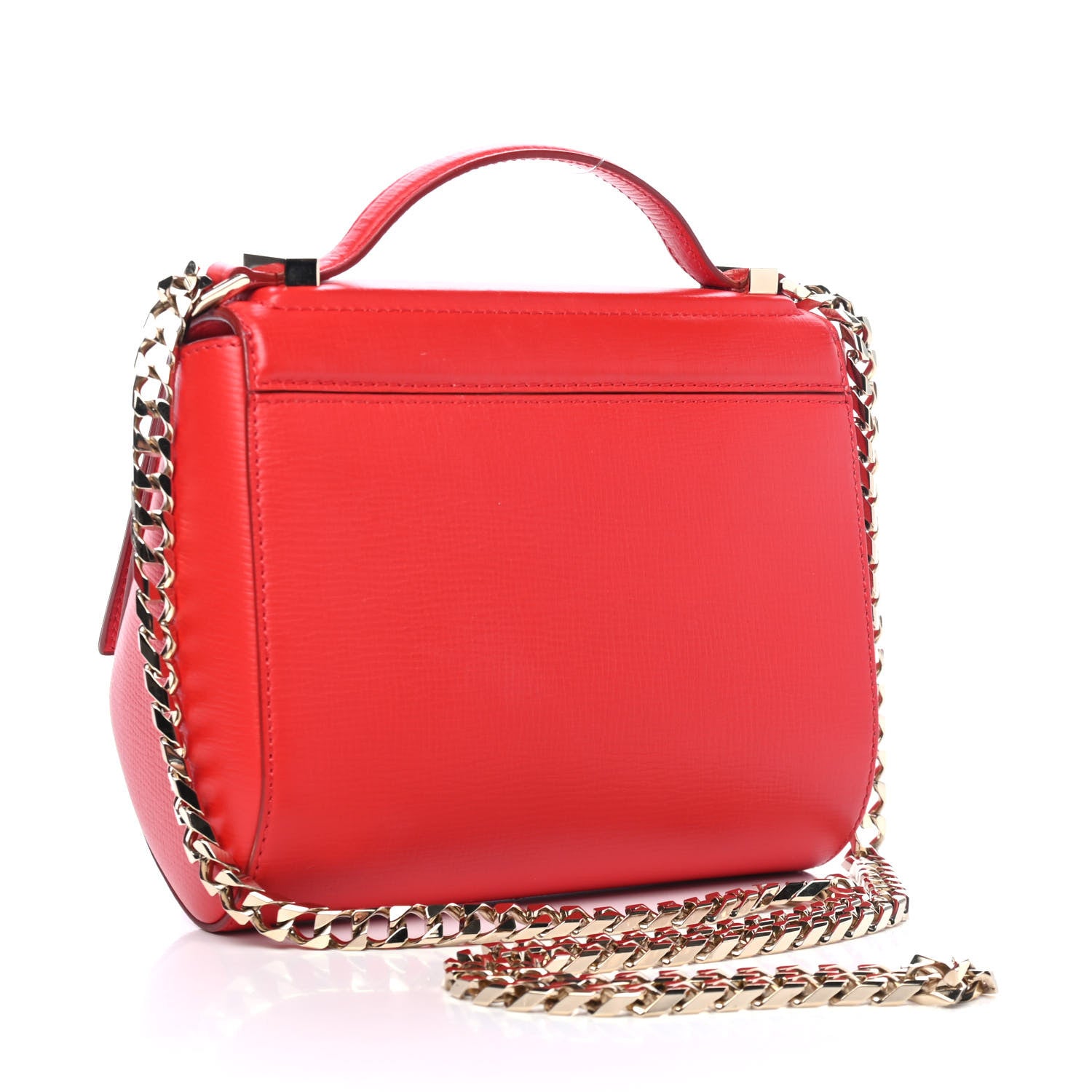 Givenchy Calfskin Mini Pandora Box Crossbody Bag Red 2 of 5