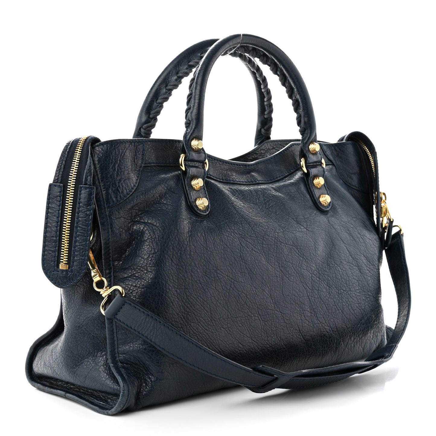 Agneau Giant 12 Gold Hardware City Bleu Obscur