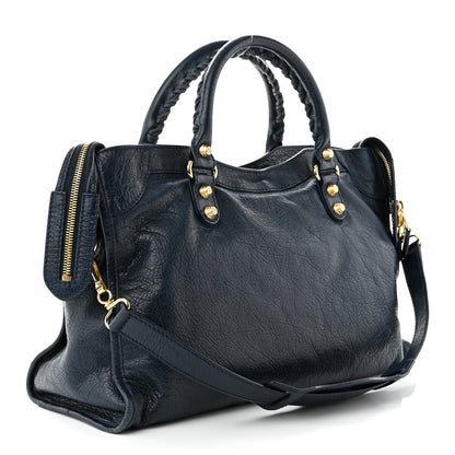 Balenciaga Agneau Giant 12 Gold Hardware City Bleu Obscur 3 of 10