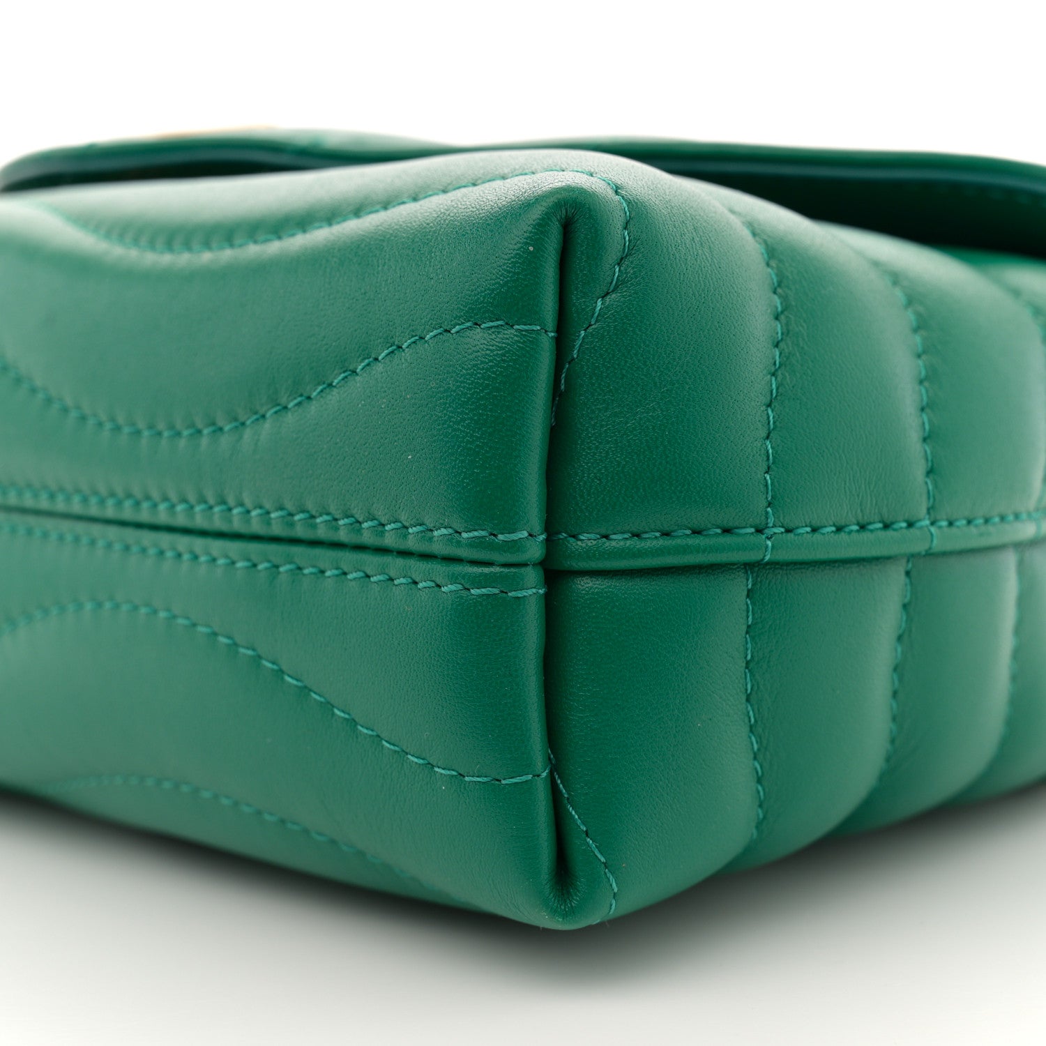 Louis Vuitton Calfskin New Wave Chain Bag MM NM Emerald 9 of 10