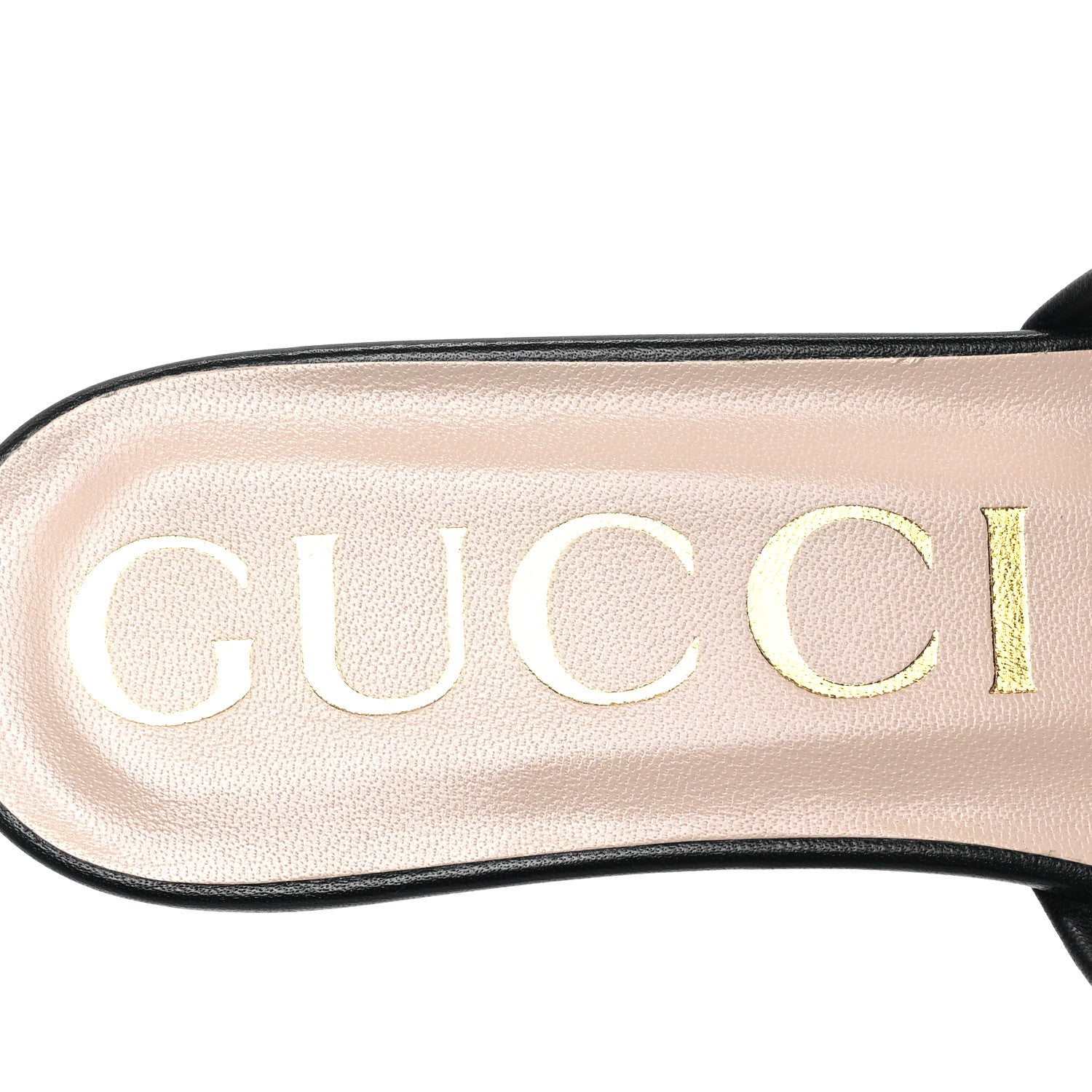 Gucci Nappa Matelasse GG Marmont Flat Slide Sandals 39.5 Black 7 of 8