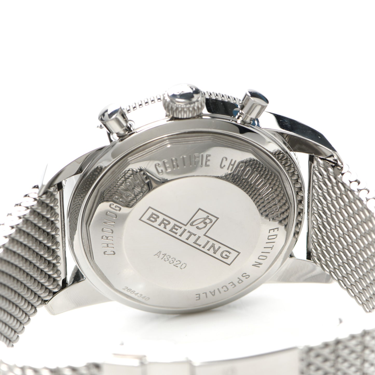 Stainless Steel 45mm Superocean Heritage II Chronograph Automatic Watch Blue A1332024