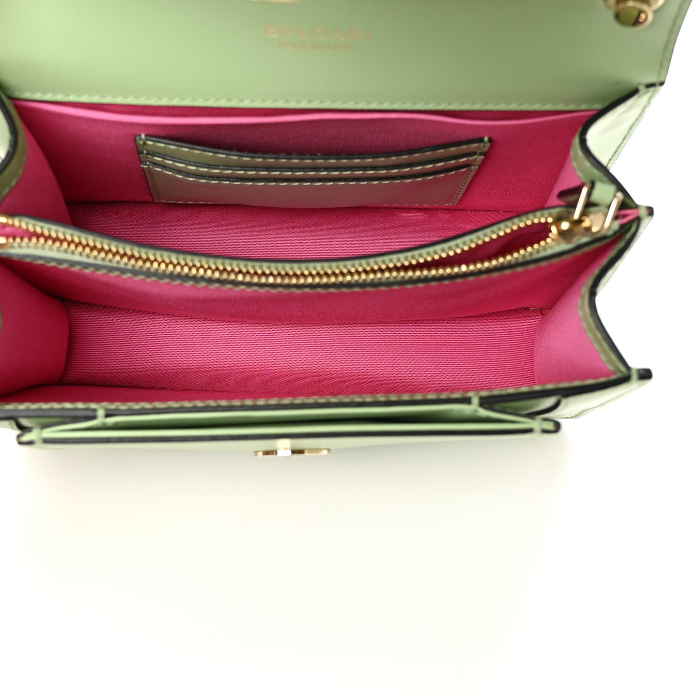 Calfskin Serpenti Forever Small Crossbody Bag Green