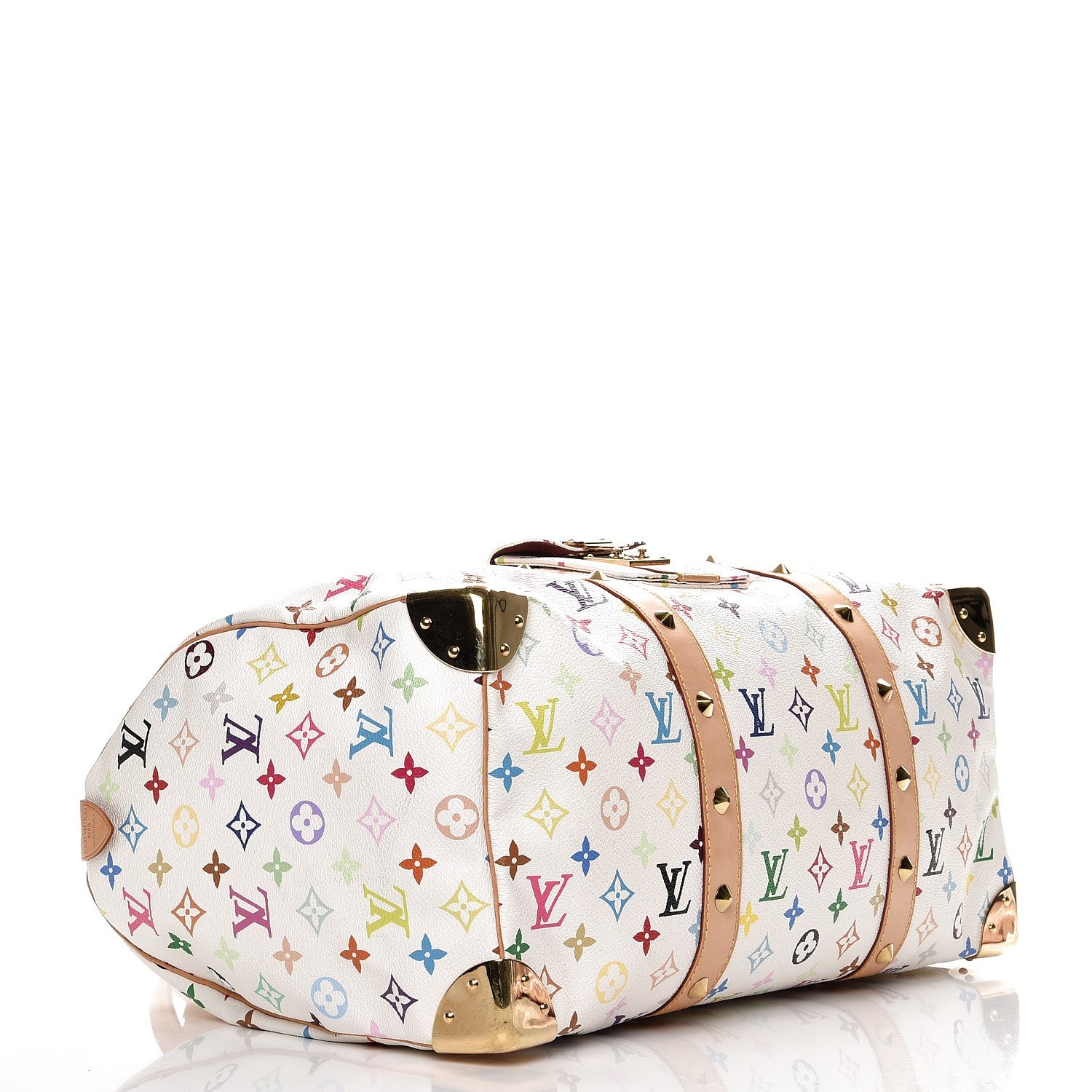 Louis Vuitton Monogram Multicolor Keepall 45 White 4 of 8