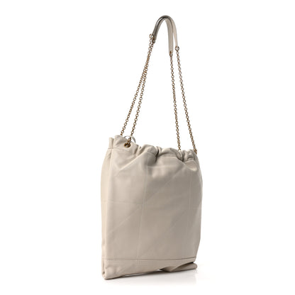 Saint Laurent Lambskin Matelasse Monogram Medium Jamie 4.3 Pochon Blanc Vintage 4 of 11