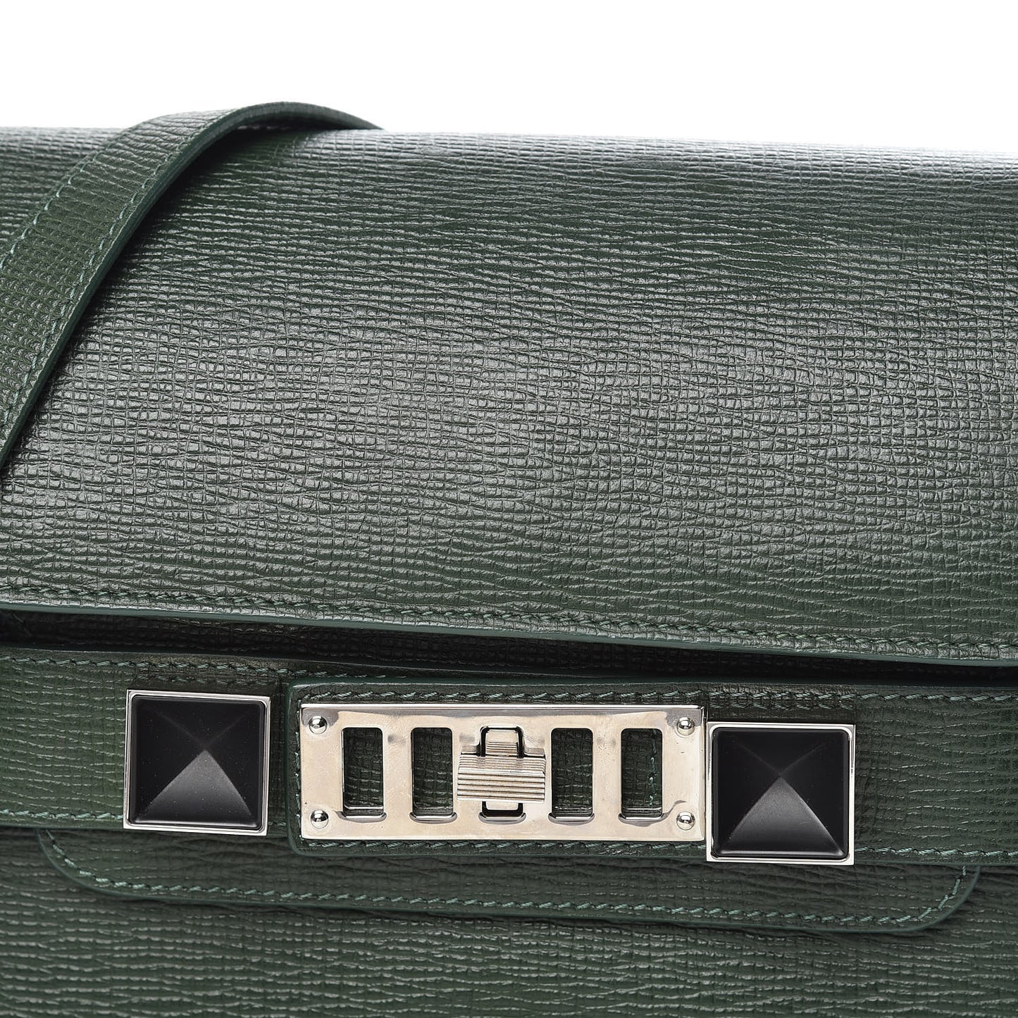 New Linosa Mini PS11 Classic Shoulder Bag Verde Bottiglia