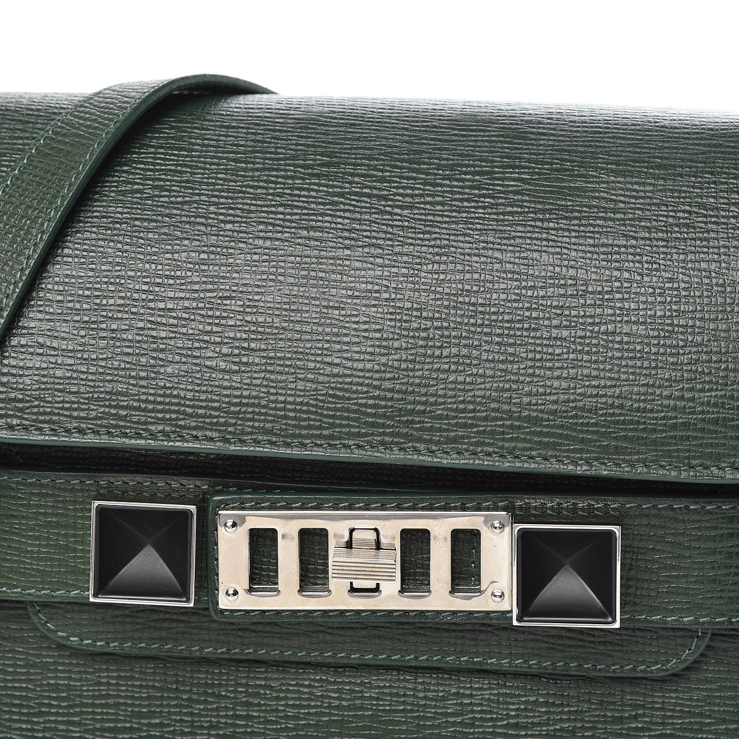 Proenza Schouler New Linosa Mini PS11 Classic Shoulder Bag Verde Bottiglia 10 of 11