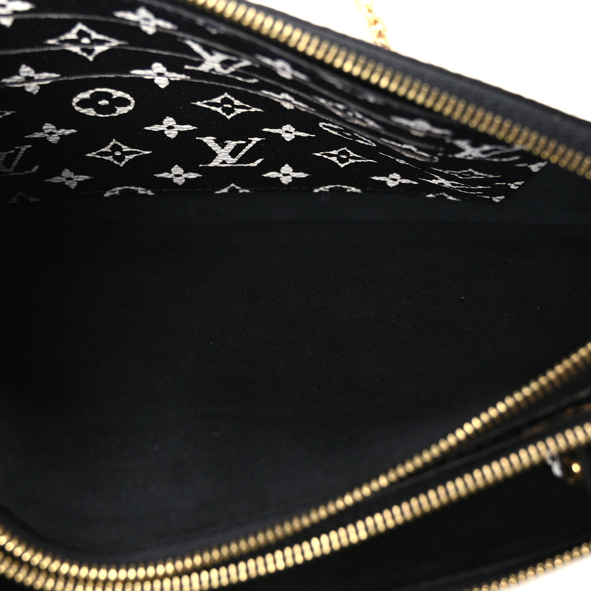 Louis Vuitton Monogram Giant Jungle Pochette Double Zip Black 6 of 12