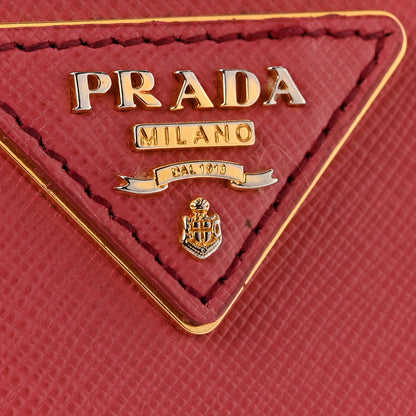 Prada Saffiano Medium Galleria Double Zip Tote Peonia 21 of 21