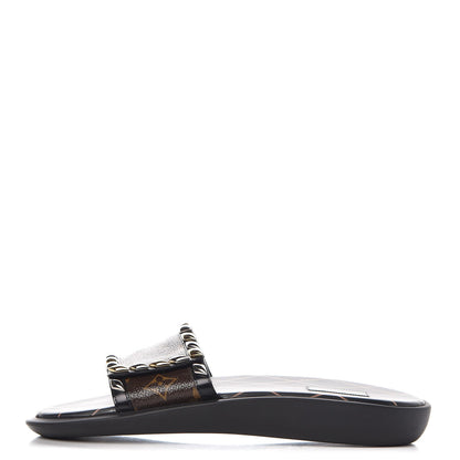 Louis Vuitton Calfskin Monogram Eldorado Flat Mules 40 Black 1 of 10