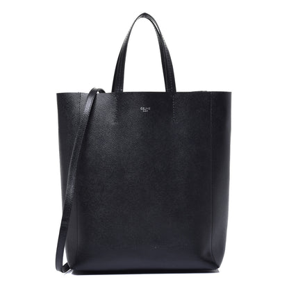Celine Grained Calfskin Small Vertical Cabas Black 1 of 8