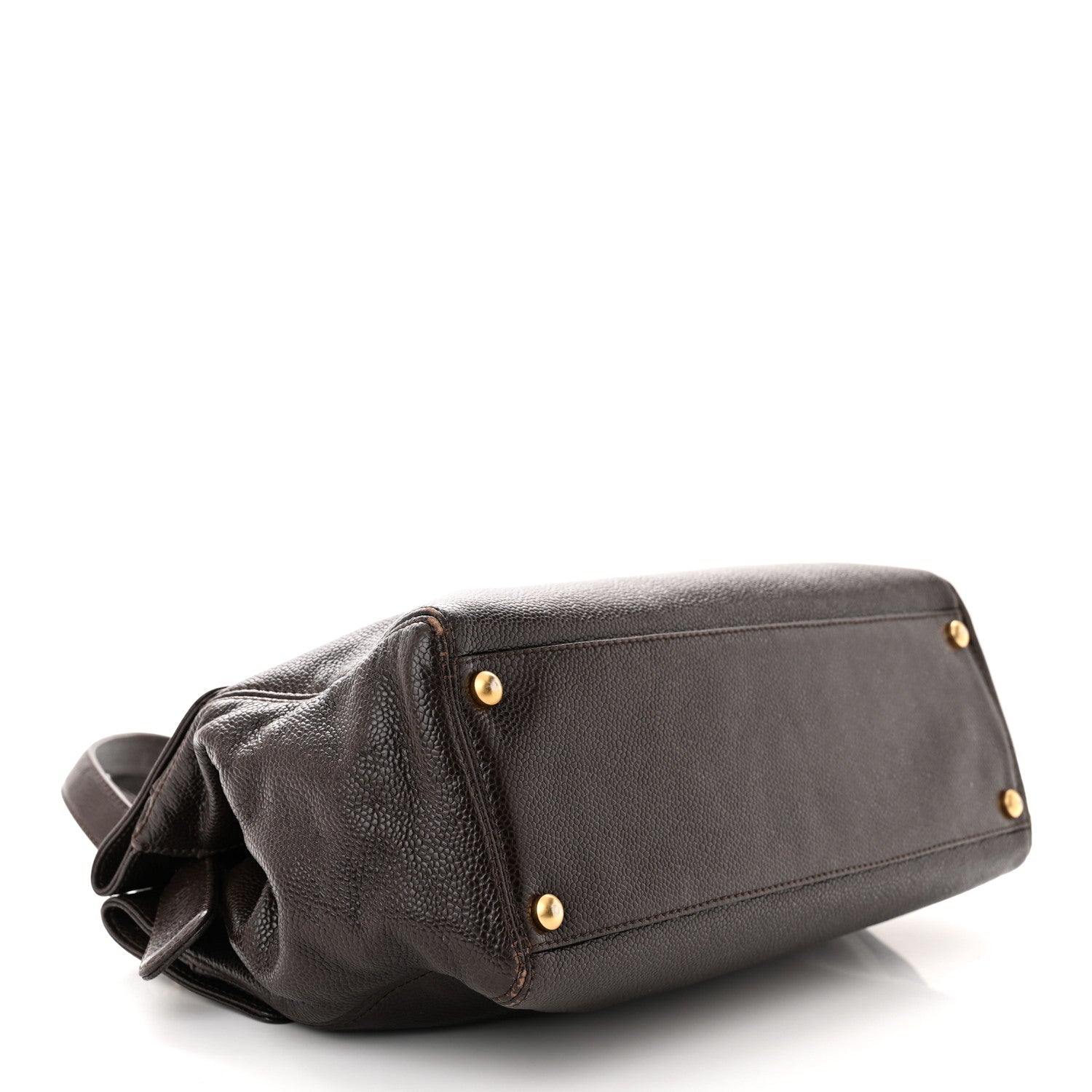 Chanel Caviar Flap Shoulder Bag Brown 4 of 16