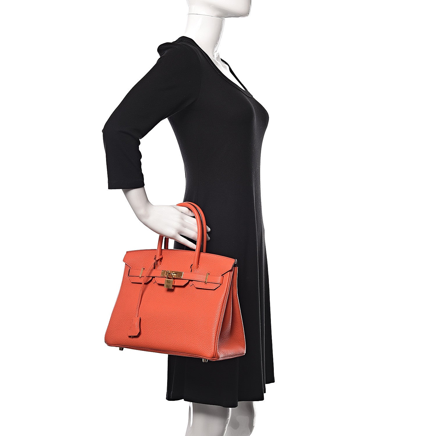 Hermes Togo Birkin 30 Orange Poppy 2 of 10