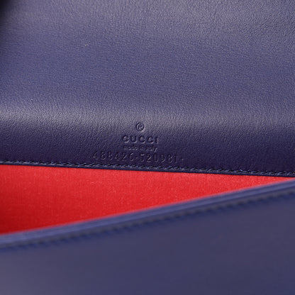 Gucci Velvet Matelasse GG Marmont Mini Bag Cobalt Blue 5 of 9