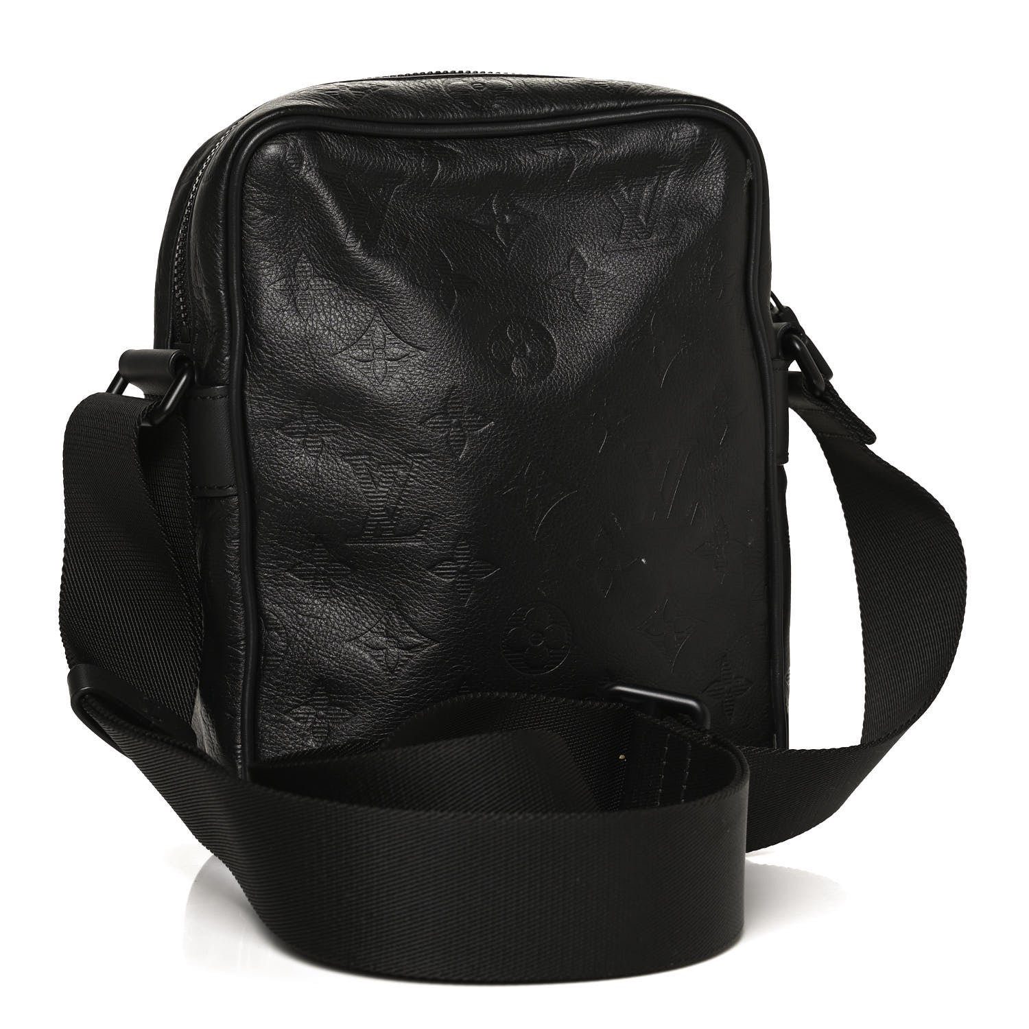 Louis Vuitton Calfskin Monogram Shadow Danube PM Black 3 of 10