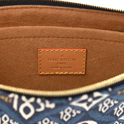 Louis Vuitton Jacquard Since 1854 Neverfull MM GM Pochette Blue 10 of 18