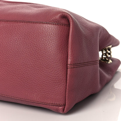 Gucci Pebbled Calfskin Medium Soho Chain Shoulder Bag Peonia Flower 10 of 10
