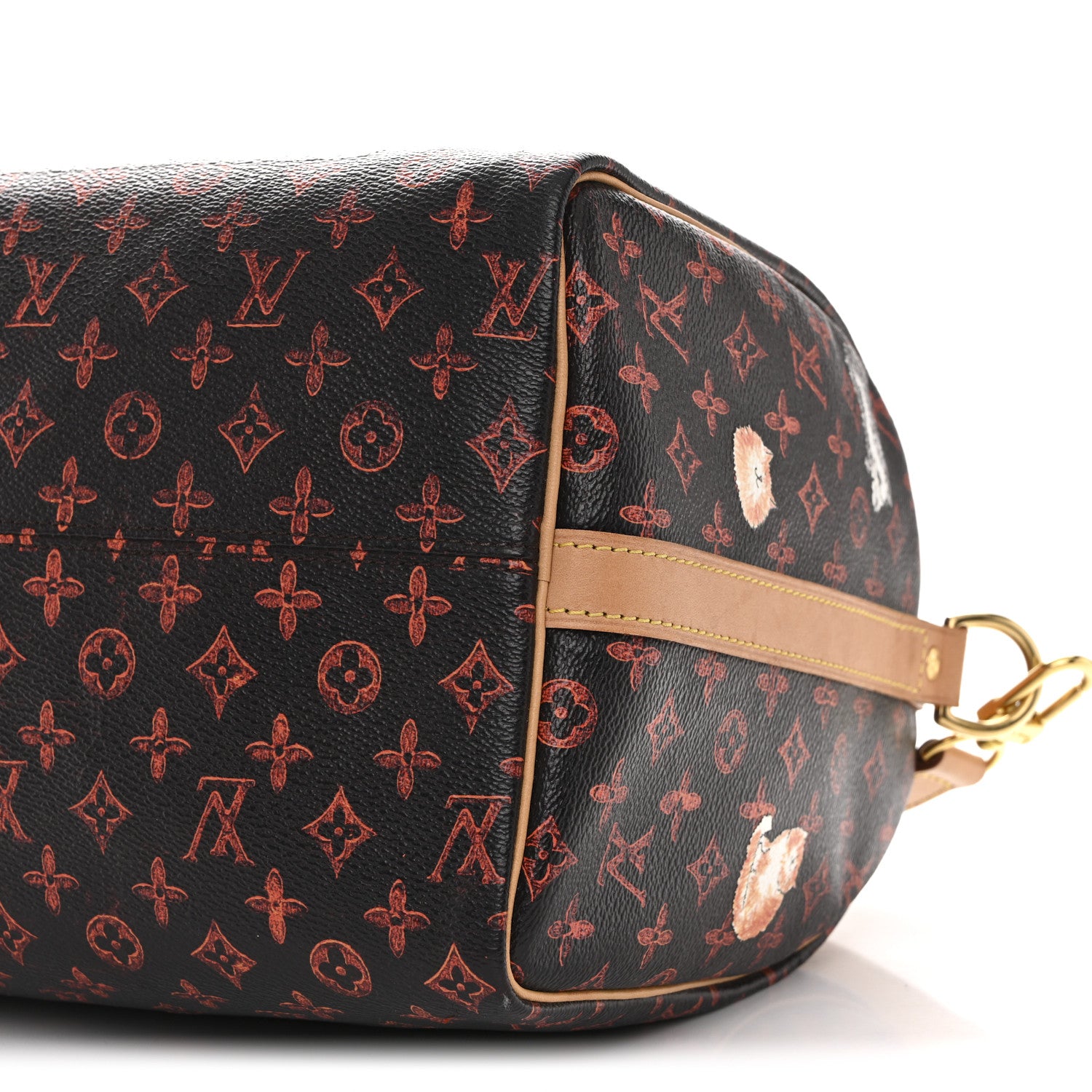 Louis Vuitton Catogram Speedy Bandouliere 30 Marron 11 of 14
