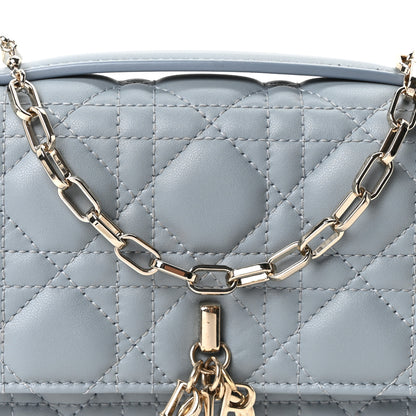 Christian Dior Lambskin Cannage Mini My Dior Top Handle Clutch Cloud Blue 8 of 10