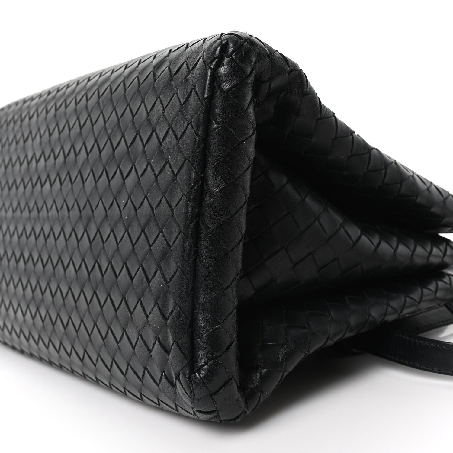 Bottega Veneta Light Calf Intrecciato Small Roma Black 9 of 9