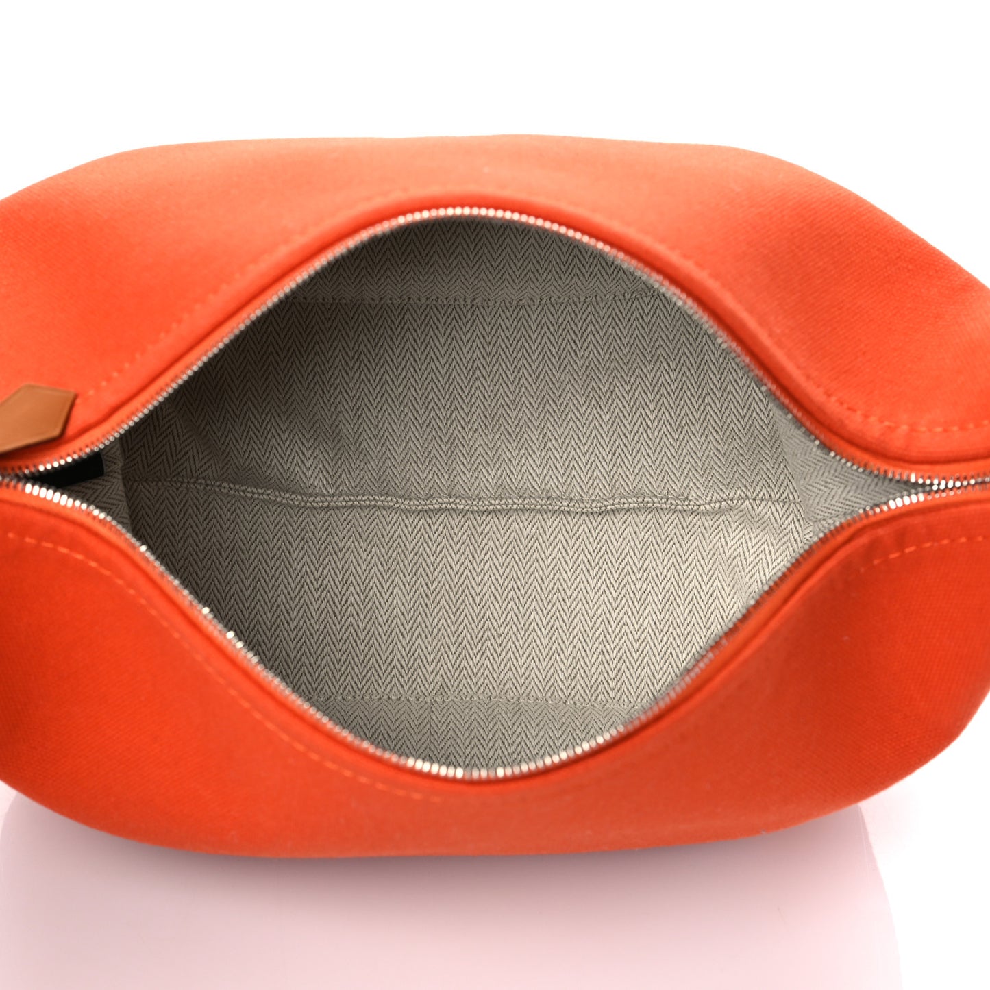 Canvas Small Bride-A-Brac Pouch Orange Burgundy