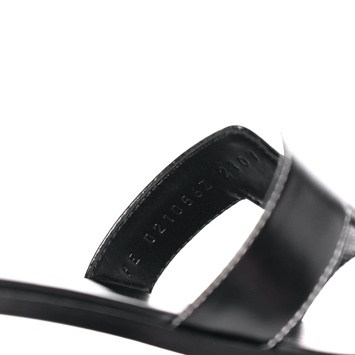 Box Calfskin Oran Sandals 35.5 Black