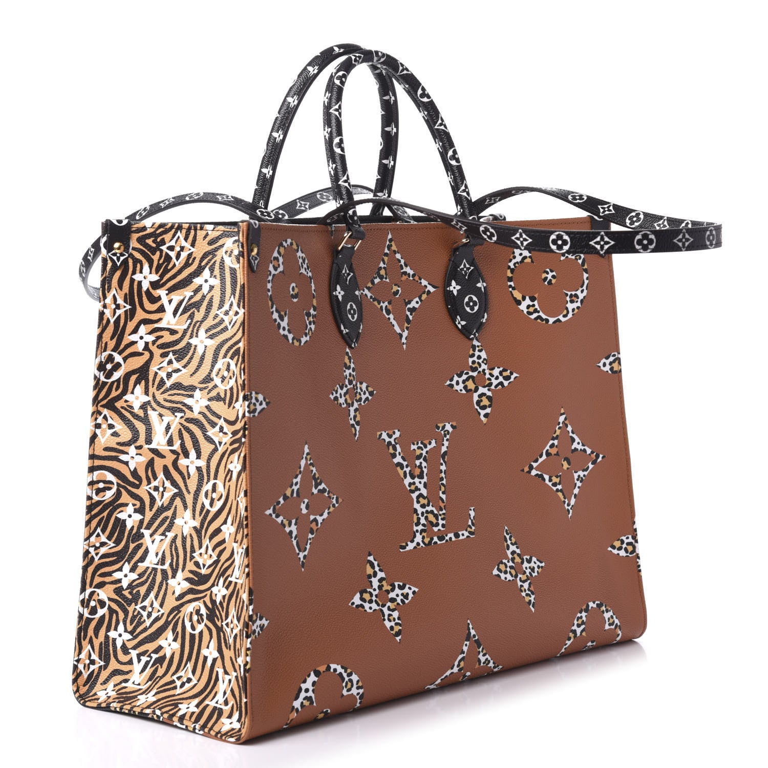 Louis Vuitton Monogram Giant Jungle Onthego GM Black 3 of 9