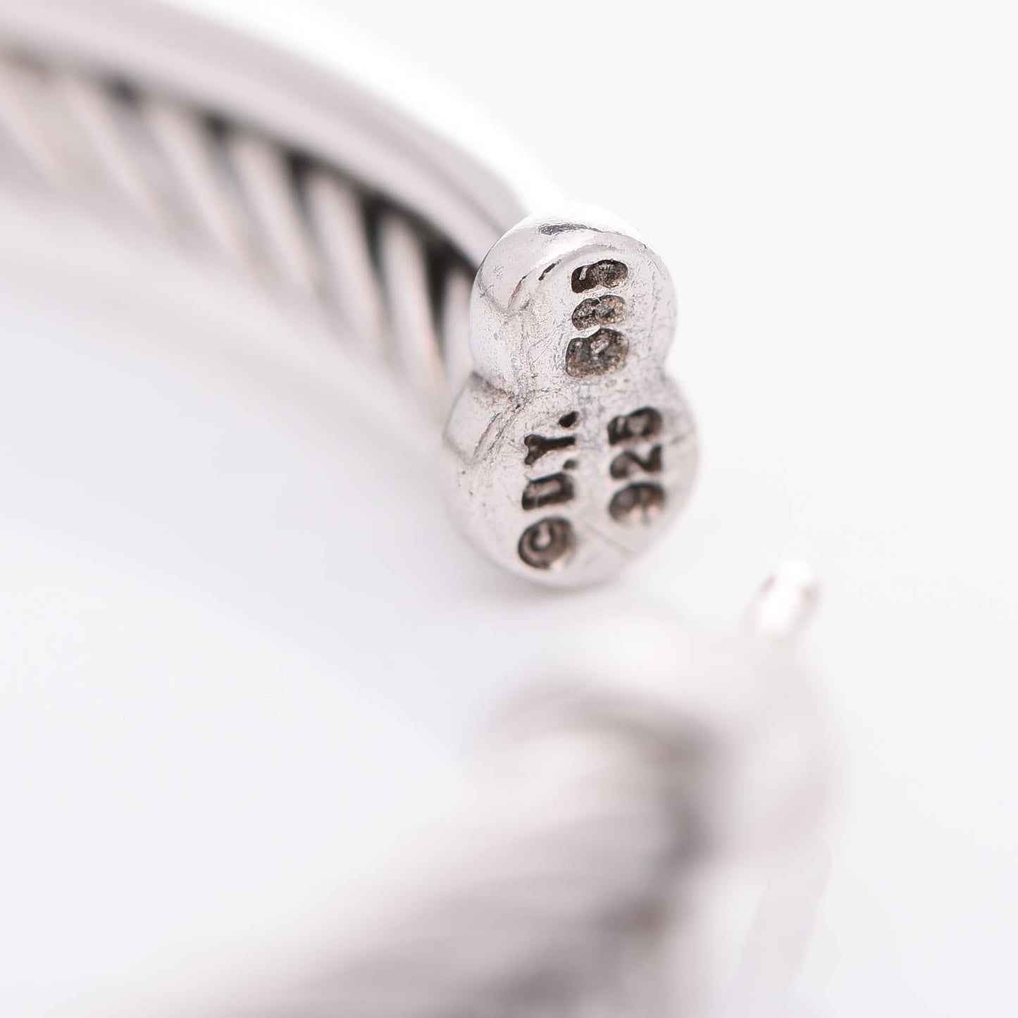Sterling Silver Diamond Extra Large Crossover Hoop Earrings