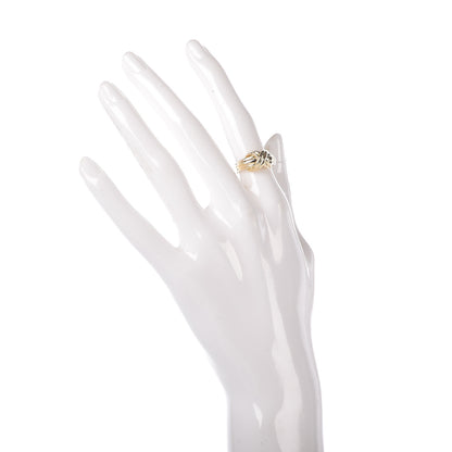 Tiffany 18K Yellow Gold Signature X Ring 48 4.5 2 of 5