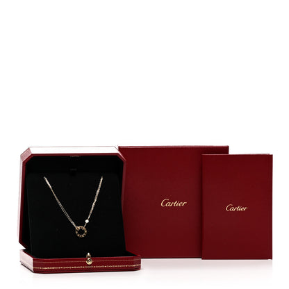 Cartier 18K Yellow Gold 2 Diamond LOVE Necklace 6 of 6