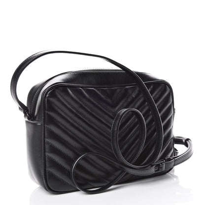 Saint Laurent Calfskin Matelasse Monogram Lou Camera Bag Black 3 of 11