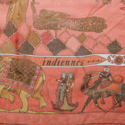 Hermes Mousseline Silk Fantaisies Indiennes Shawl 140 5 of 7