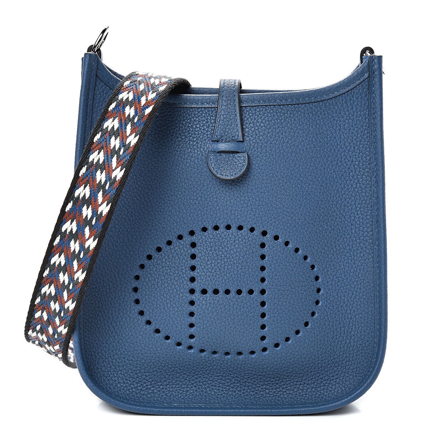 Hermes Taurillon Maurice Zigzag Evelyne TPM Deep Bleu Bleu Zellige Indigo Black 1 of 10