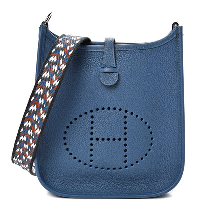 Hermes Taurillon Maurice Zigzag Evelyne TPM Deep Bleu Bleu Zellige Indigo Black 1 of 10