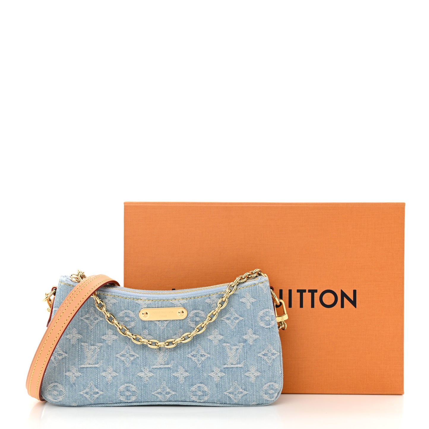 Monogram Denim Liv Pochette Sky Blue
