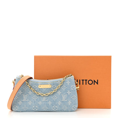 Louis Vuitton Monogram Denim Liv Pochette Sky Blue 11 of 11