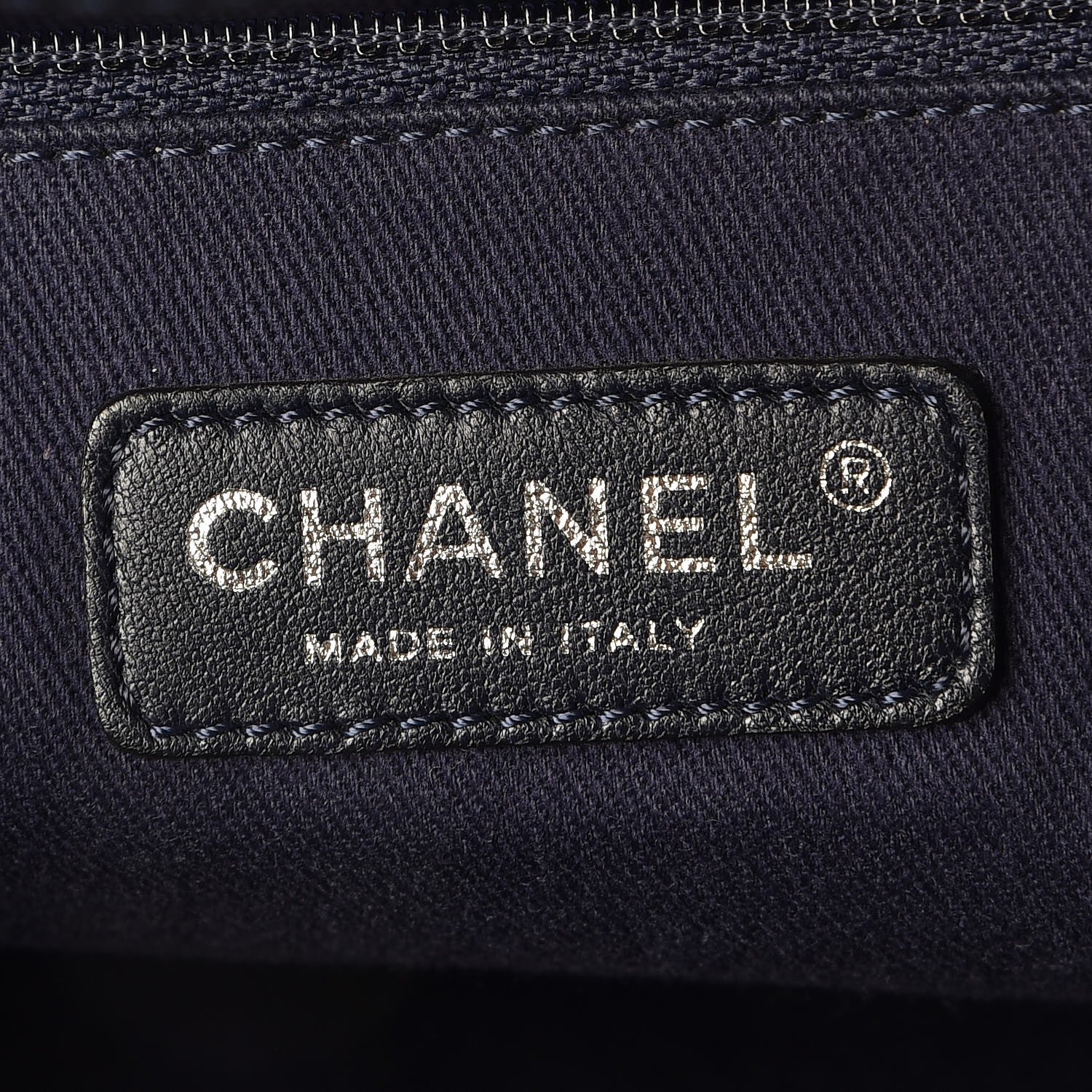Chanel Canvas Extra Large Deauville Tote Blue 6 of 7