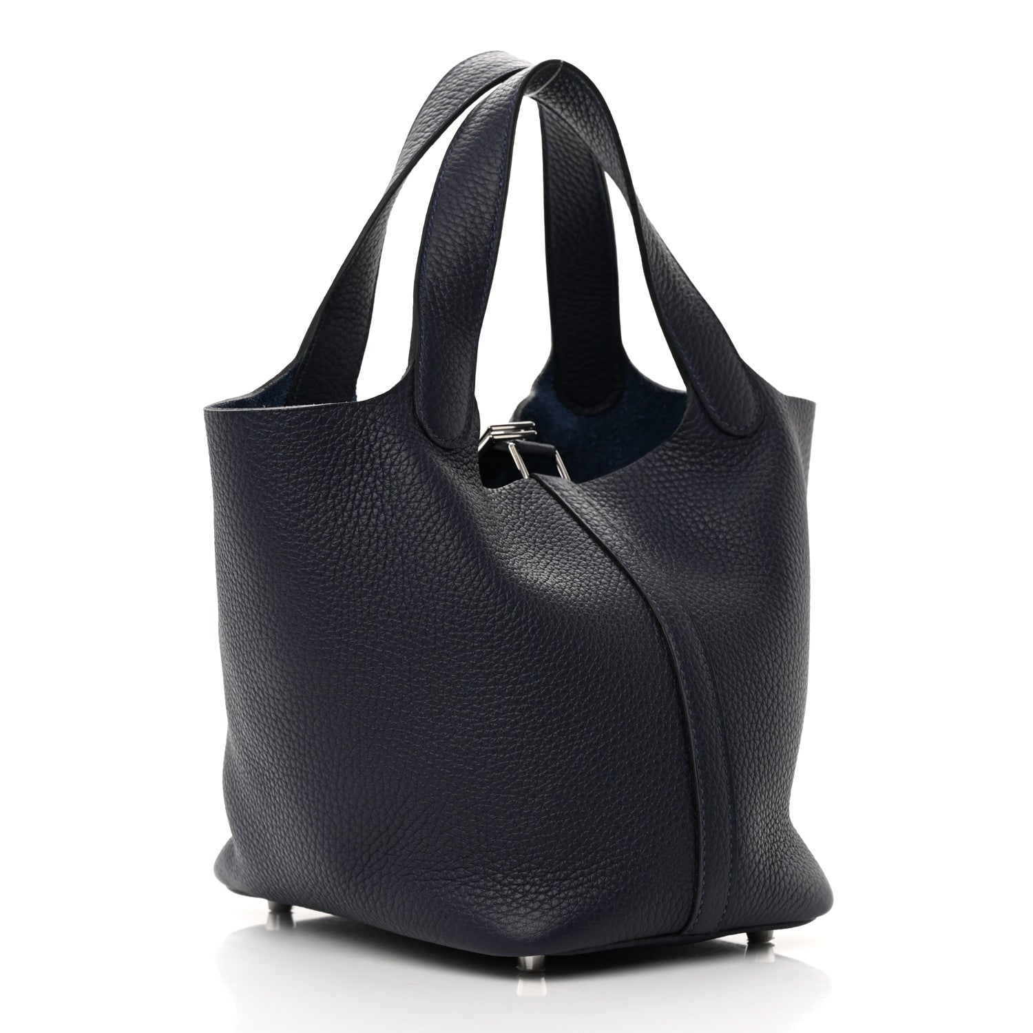 Hermes Taurillon Clemence Picotin Lock 18 PM Bleu Nuit 3 of 12
