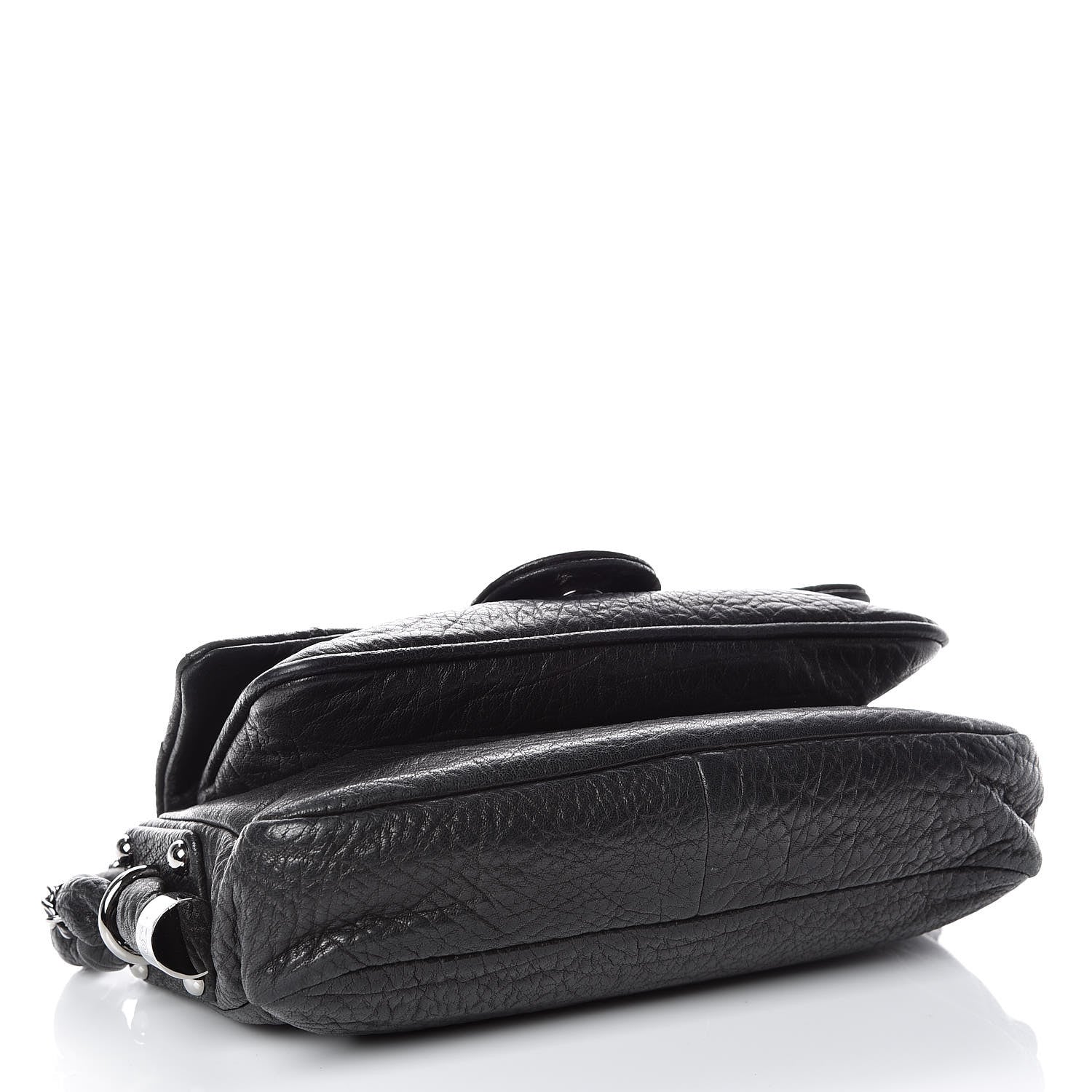 Chanel Distressed Lambskin Small Lady Braid Flap Black 4 of 13