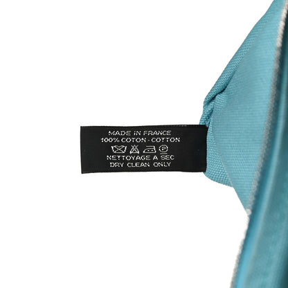 Hermes Toile Flat Yachting Pouch Bleu Atoll 7 of 11