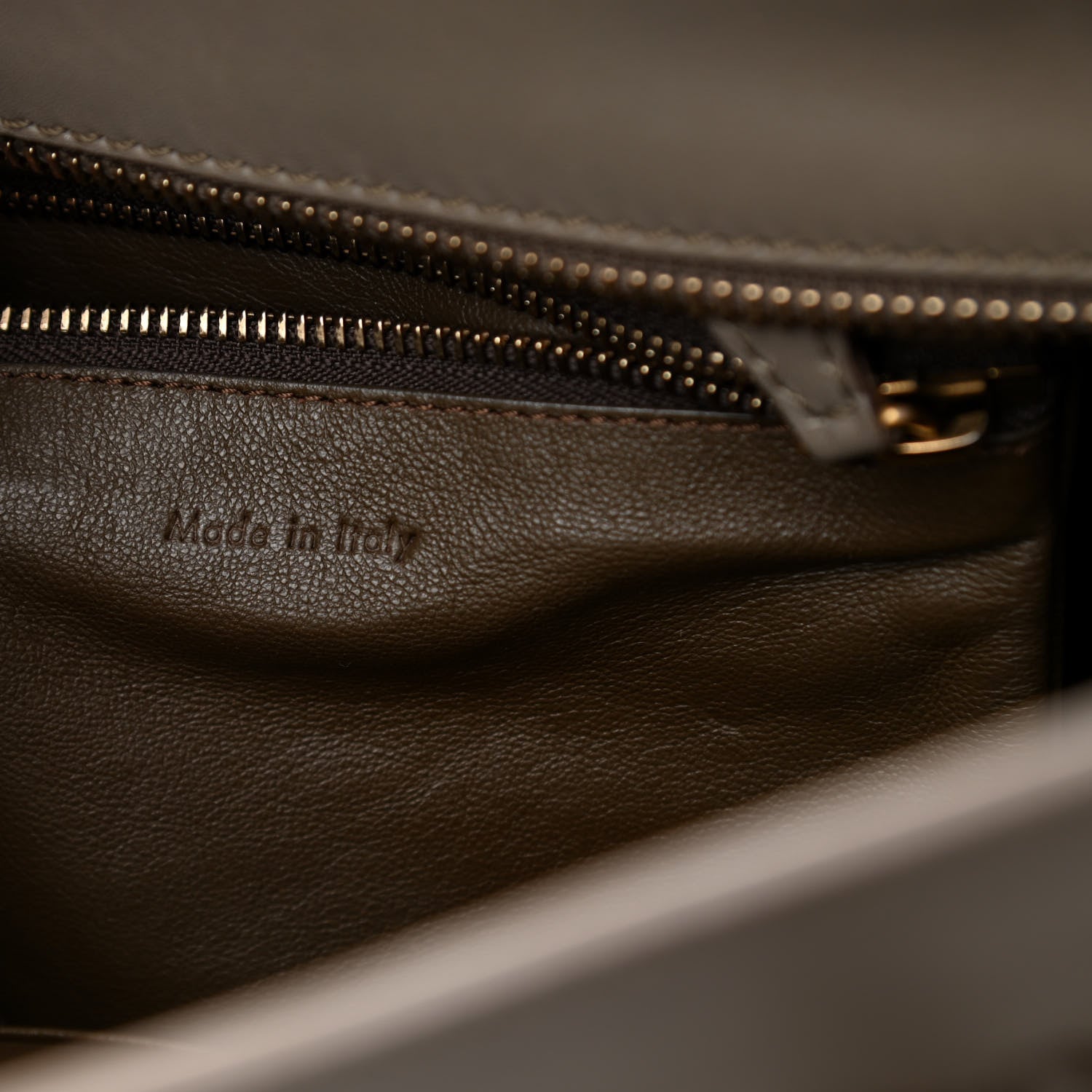 Celine Smooth Calfskin Micro Luggage Khaki 6 of 10