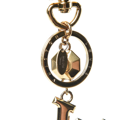 Louis Vuitton LV Facettes Bag Charm Key Holder Gold 3 of 4