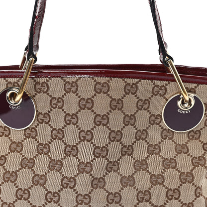 Gucci Monogram Medium Eclipse Tote Red 8 of 12